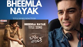 Bheemla Nayak Title Song Reaction  Pawan Kalyan  Rana Daggubati  Saagar K C Trivikram  Thaman S [upl. by Tnilk]