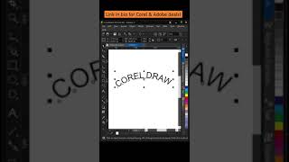 How to make curved text design in coreldraw logo logodesign creative [upl. by Doralia]