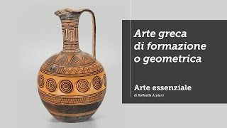 LArte greca di formazione o geometrica  Anfora del lamento funebre [upl. by Anaic]