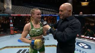 NocheUFC Valentina Shevchenko Entrevista en el Octágono [upl. by Rehpotsyrhc]