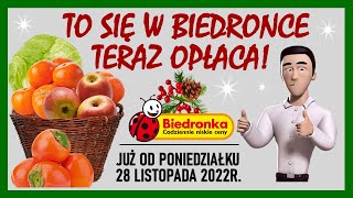 BIEDRONKA  Oferta od Poniedziałku 28112022  To się Opłaca [upl. by Adnyleb]