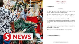 Pavilion management apologises for Christmas tree mishap involving tourist [upl. by Remmus614]