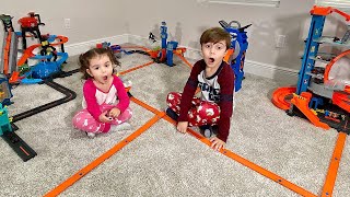 Aventura em HOT WHEELS CITY com Marcos e Laura  Brancoala Brinquedos [upl. by Phelips]