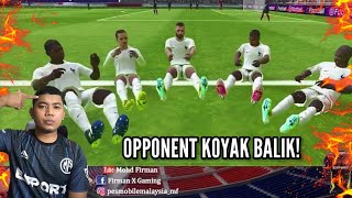 OPPONENT MAIN BACKPASS TERKENA MENTAL PES 2021 MOBILE [upl. by Lawford]