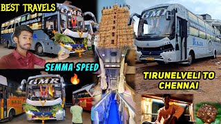 🤩New Bus  Tirunelveli To Chennai Bus Travel Vlog GMR Travels பக்கா Timing  K Raja vlog [upl. by Alvord]