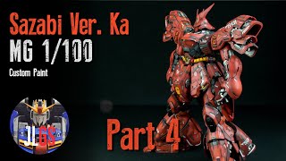 MG Sazabi Ver Ka Part 4 Legs  Custom Gunpla Painting [upl. by Mignonne388]