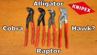 Knipex Cobra vs Raptor vs Alligator vs Pliers Wrench Comparison Review  Best Knipex Pliers [upl. by Acillegna]