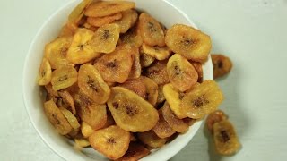 How to make Thin amp Crispy Banana Chips [upl. by Ahsiugal664]