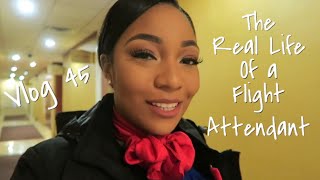 The quotReal Lifequot of a Flight Attendant  Vlog 45  AWESOME CREW [upl. by Toogood]