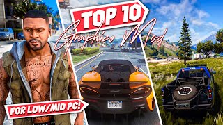 10 Best Graphics Mod To Make GTA 5 Ultra Realistic  Real Life Graphics Mods [upl. by Sorilda]