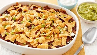 Fritos™ Pie Casserole  Betty Crocker Recipe [upl. by Ovida29]