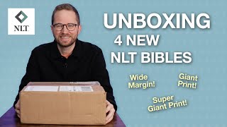 Unboxing 4 New NLT Bibles from Tyndale [upl. by Leuqcar873]