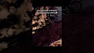 First big crash at the Red Bull Rampage💀The crash caminogueiraa mtb mtbdownhill redbullrampage [upl. by Ehlke]