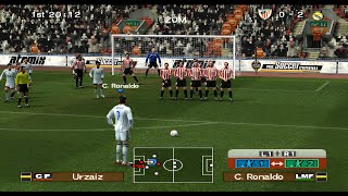 Athletic Bilbao vs Real Madrid Pro Evolution Soccer 6 PS2 Master League Gameplay 52 [upl. by Airakaz]