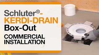 How to prepare a concrete boxout for Schluter®KERDIDRAIN installation [upl. by Wohlen]