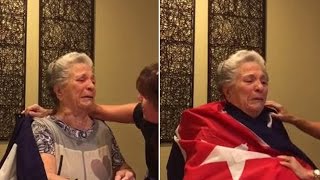 85YearOld Cuban Grandma Sheds Tears of Joy After Fidel Castro’s Death [upl. by Ever]