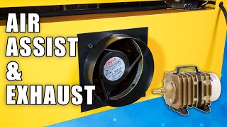 CO2 Laser Engraver Air Assist amp Exhaust Beginner Series Ep 2 [upl. by Batruk]