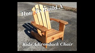 How to build a Kids Adirondack Chair In The Shop With DAD [upl. by Madson738]