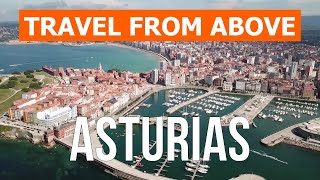 Asturias from above  City of Gijon Oviedo Ribadesella  4k video from drone  Spain from the air [upl. by Fanning971]