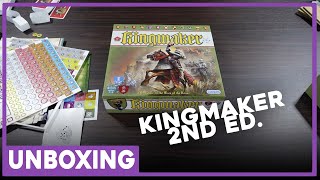 Unboxing  Kingmaker 2nd Ed  Gibsons  The Players Aid [upl. by Navis980]