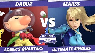 Pound 2019 SSBU  PG Marss ZSS VS Liquid Dabuz Olimar Smash Ultimate Losers Quarterfinals [upl. by Nyladnarb756]