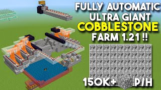 AUTOMATIC COBBLESTONE FARM IN MINECRAFT BEDROCK 121 MCPEX BOXCONSOLEPS4NINTENDO [upl. by Estrin]