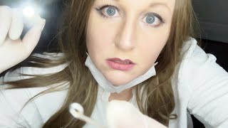 ASMR Face Exam For Samples  Latex Gloves  Sampling  Pen Light  Face Touching  Breathing [upl. by Arocahs432]