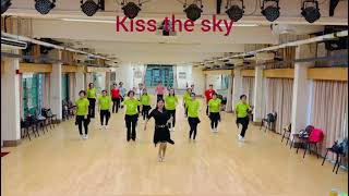 Kiss the Sky！line dancecount：64 wall 2 [upl. by Hartnett17]