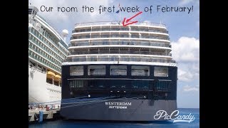 Holland America aft facing balcony 8141 Westerdam review [upl. by Stedmann]