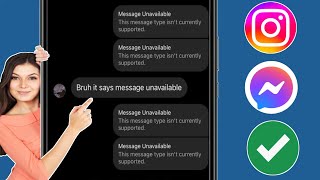 How to Fix This Type Of Message lsnt Supported Yet Instagram 2024 [upl. by Bandeen16]