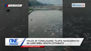 One Mindanao Halos 20 toneladang tilapia nangamatay sa Lake Sebu South Cotabato [upl. by Nuj]