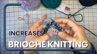 Brioche Increase Tutorial to knit Perspective Shawl Pattern [upl. by Thalia]