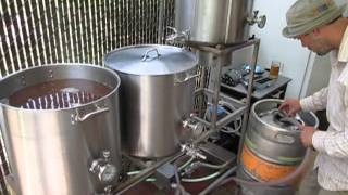 Home brewing tutorial Using a plate style heat exchanger [upl. by Airak]