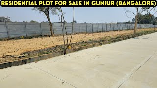 Residential Plots for sale in Gunjur  Sites for sale in Bangalore  Plots for sale in Bangalore [upl. by Ormand857]