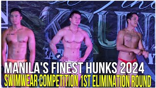 MANILAS FINEST HUNKS 2024 YEAR 11 SWIMWEAR COMPETITION 1ST ELIMINATION ROUND [upl. by Mayor]