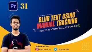 31 How to blur text in Premiere Pro using manual tracking  Premiere Pro Tutorial [upl. by Philemon]