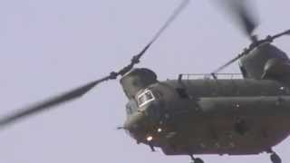 RAF Chinook  Yeovilton Air Day 2013 [upl. by Llezo]