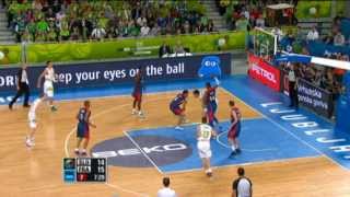 Highlights SloveniaFrance EuroBasket 2013 [upl. by Dorca58]