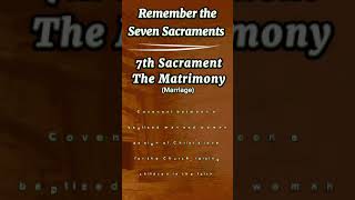 The Seven Sacraments  7th Sacrament  Catholic Rites [upl. by Jensen]