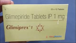 Glimiprex 1 Tablet  Glimepiride Tablets IP 1mg  Glimiprex 1mg Tablet Uses Side effects Benefits [upl. by Eelreveb]