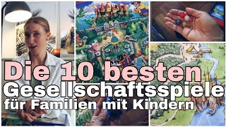 Die 10 BESTEN Gesellschaftsspiele für Familien mit Kindern l Top 10 Spiele [upl. by Hirai]