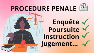 COURS DE PROCEDURE PENALE [upl. by Seve]