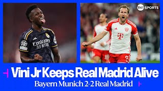 Vinicius Junior rescues Real Madrid at the Allianz Arena  Bayern Munich 22 Real Madrid UCL [upl. by Polly]