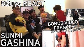 THIRSTY FANBOYS SUNMI 선미  Gashina 가시나 5Guys MV REACT FT FRANCES OF YOURS TRULY [upl. by Anavas]