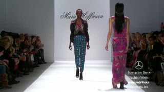 MARA HOFFMAN MERCEDESBENZ FASHION WEEK FALL 2013 COLLECTIONS [upl. by Ecyaj773]