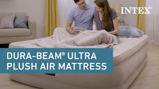 Intex® 18in DuraBeam® Plus Ultra Plush Air Mattress [upl. by Ahtenak]