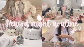 ☁️Period night routine🌙 Its that time of the month🧚🏻‍♀️ selfcare periods nightroutine asmr [upl. by Nappie]