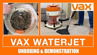 Vax Waterjet Water Filtration Vacuum Cleaner Unboxing amp Demonstration [upl. by Slyke]