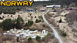 PREIKESTOLEN BASE CAMPING amp REFSVATNET AERIAL VIEW  NORWAY SPRING [upl. by Aiduan721]