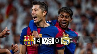 Barcelona x real Madrid  40  extended highlights and Goals  laliga 2024 [upl. by Neisa]